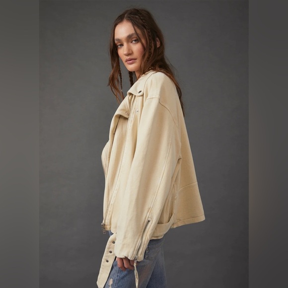 Free People Rebel Knit Oversized Moto Jacket - Picture 9 of 12